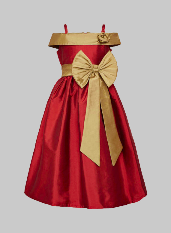Off shoulder gown for baby girl top