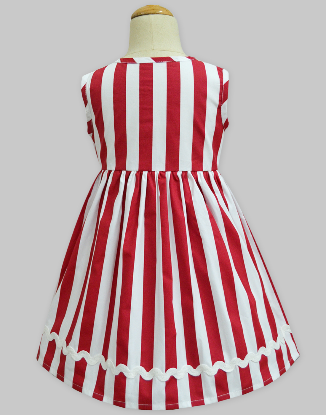 red and white one piece dress