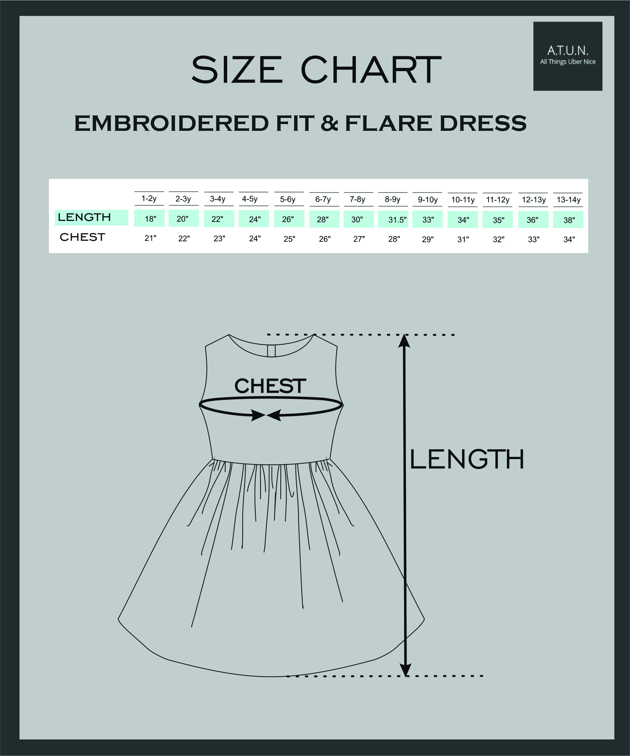 12 13y Size Chart