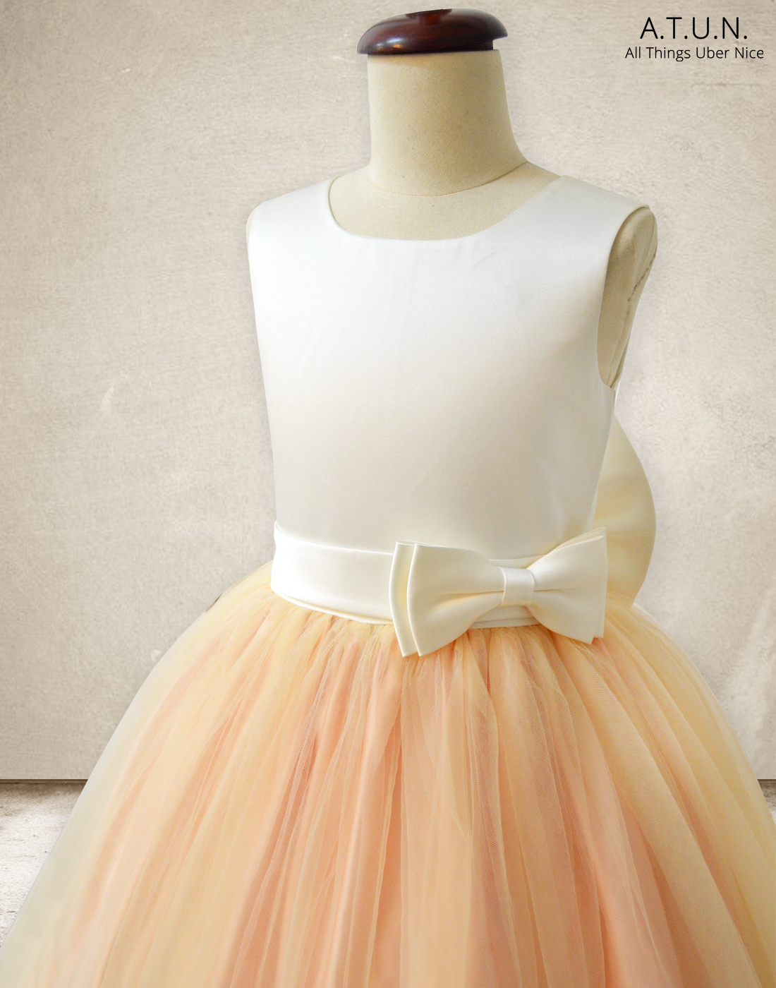 White peach dress Clearance