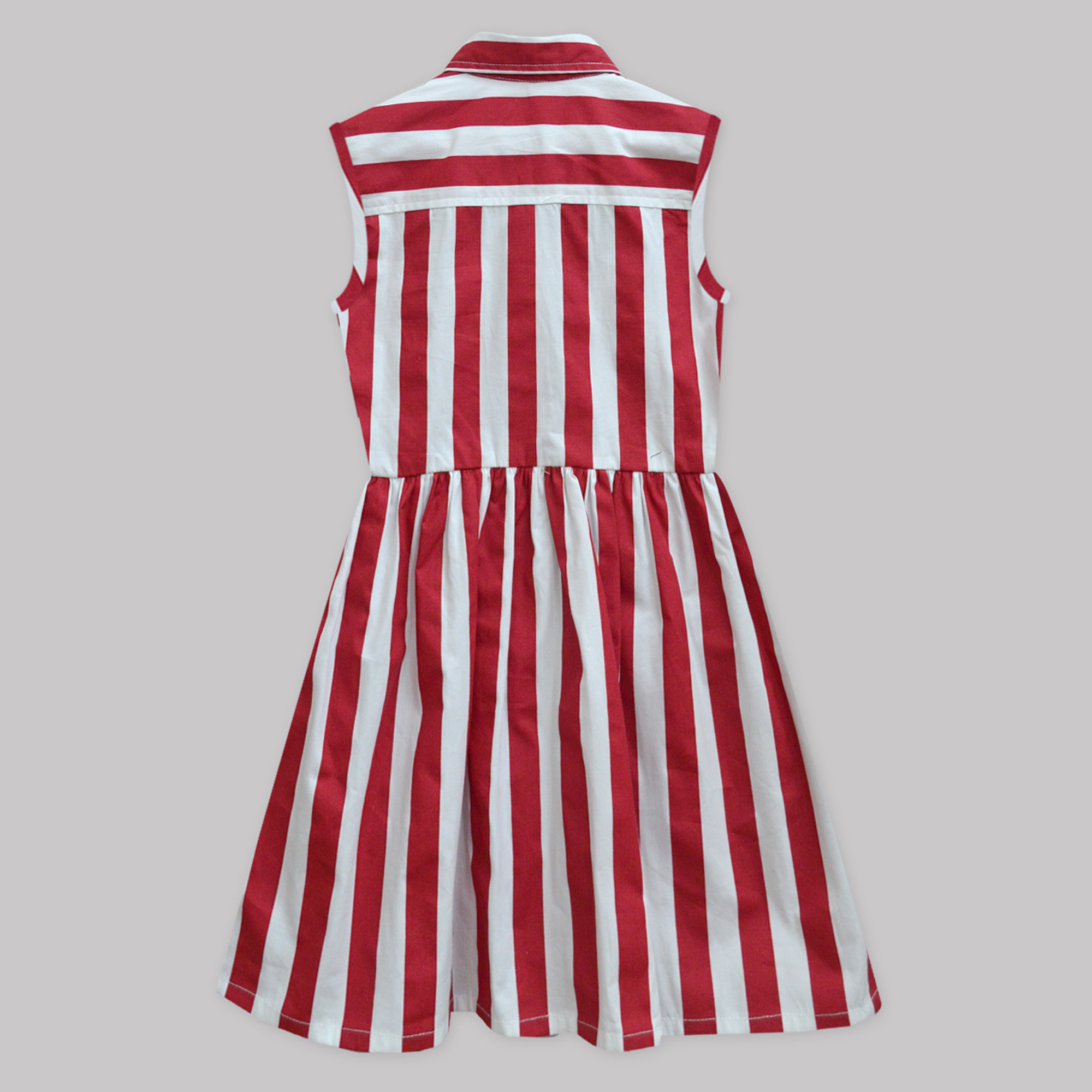 Red Stripe Shirt Dress - A.T.U.N.
