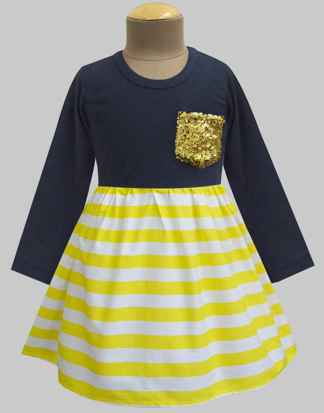 navy lemon dress
