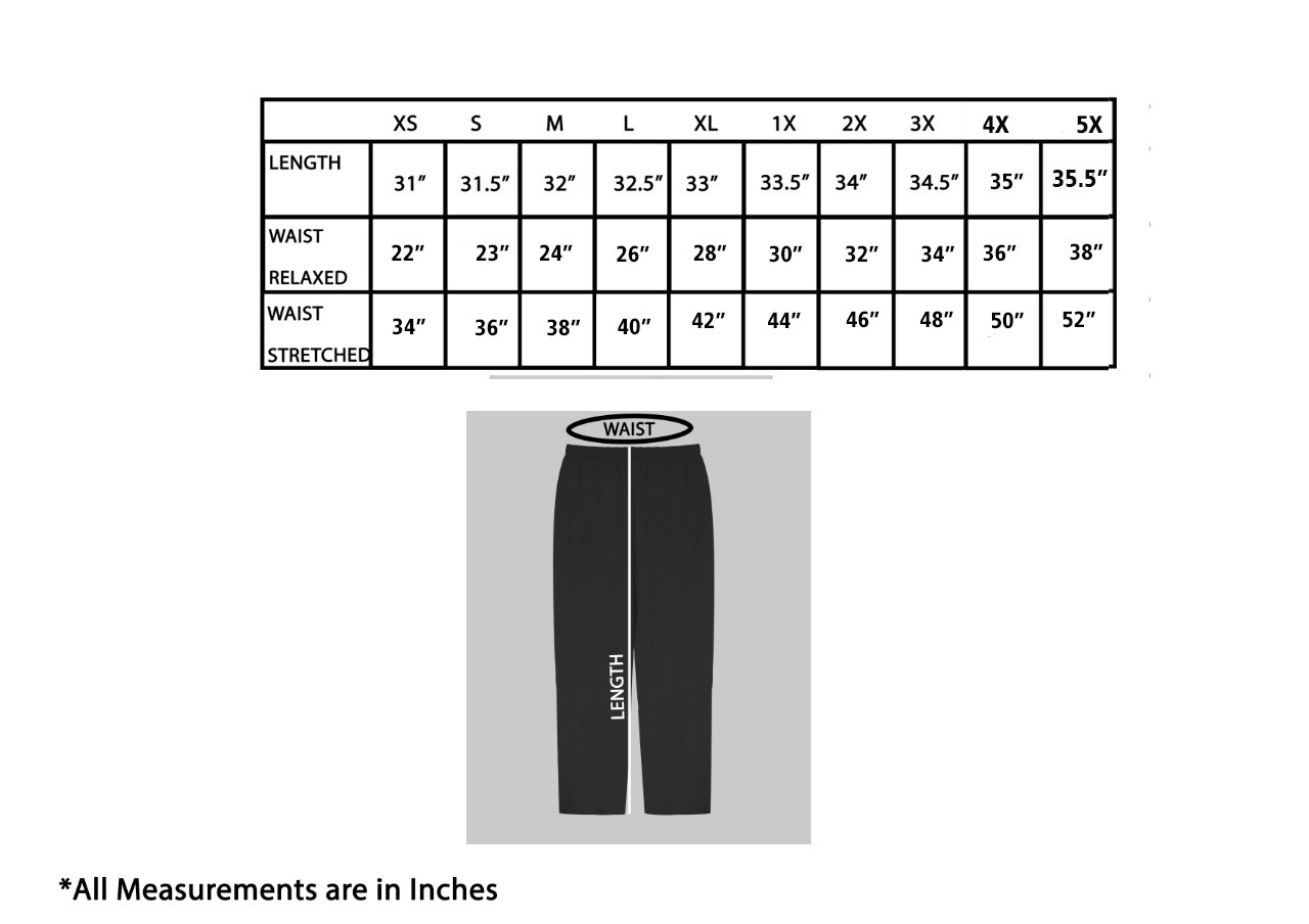 capris - measurement sheet