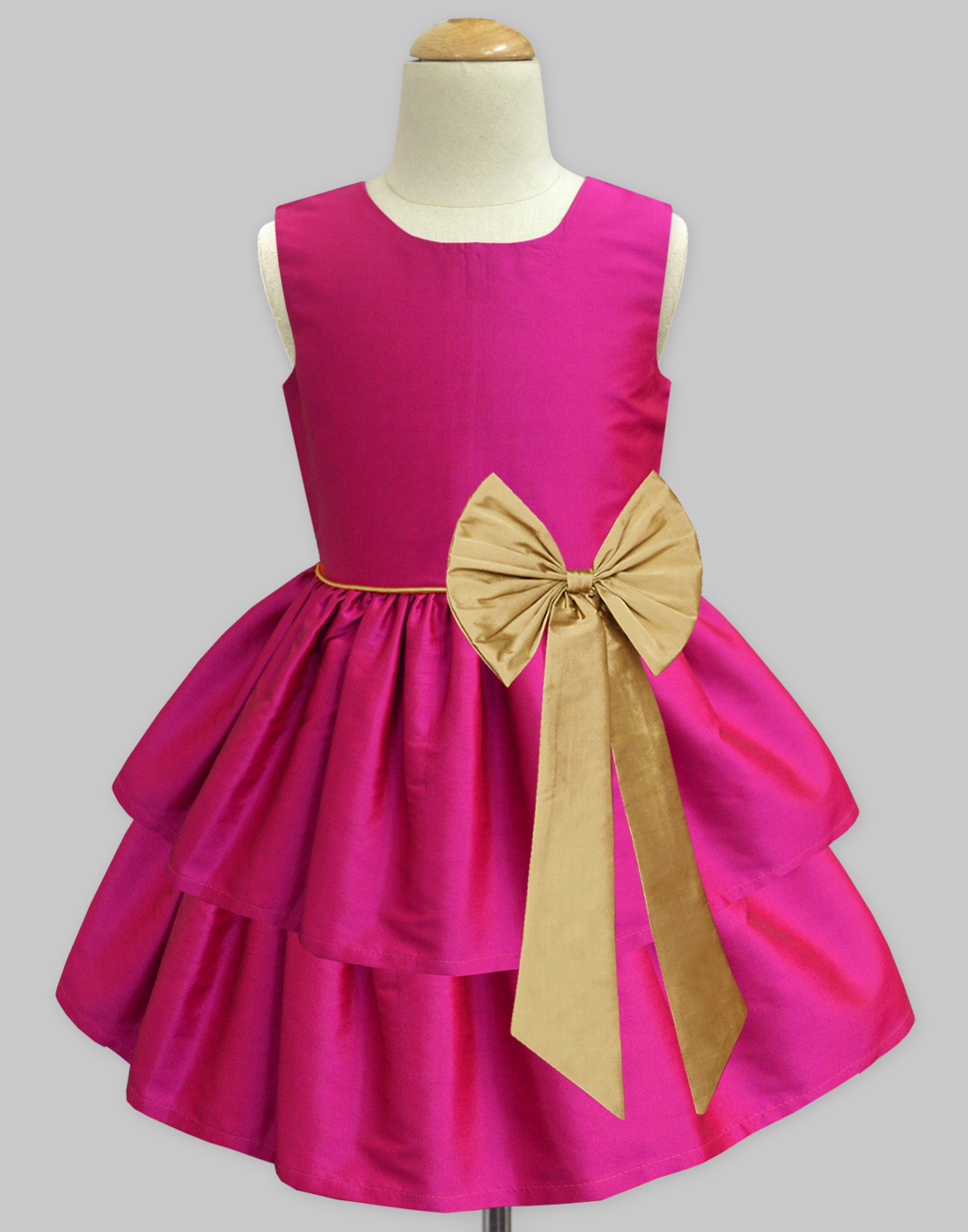 Fuchsia & Gold Camilla Dress - A.T.U.N.