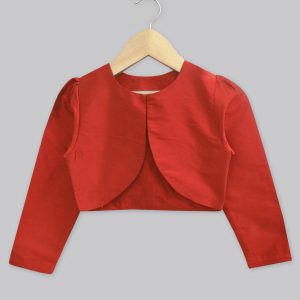 dark red bolero jacket
