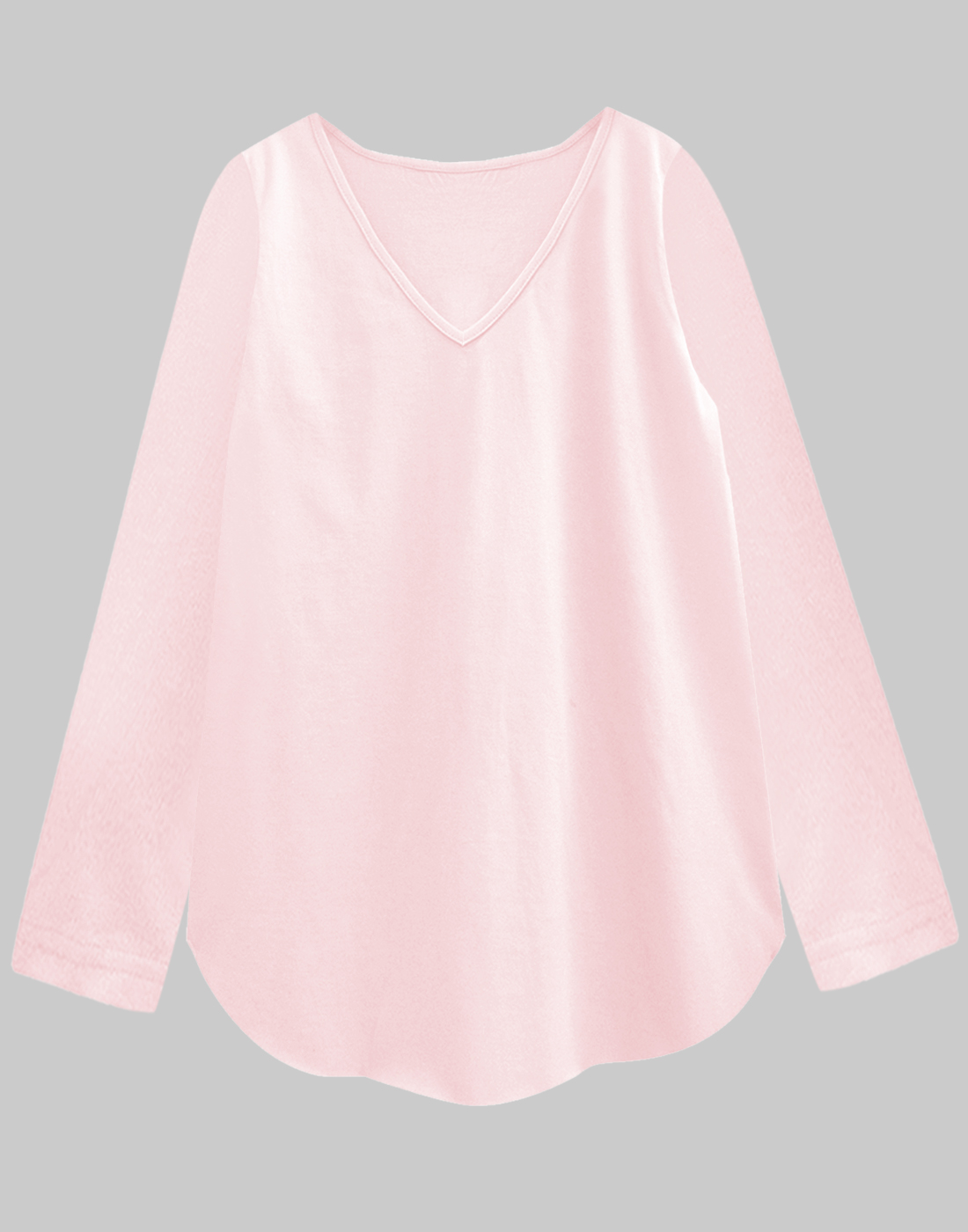 soft pink full sleeves tee