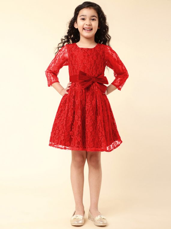RED FLOWER LACE MIDI DRESS Paint the town red in this scene-stealing floral lace  dress, which boasts a sleek mock neck and falls to a… | Instagram