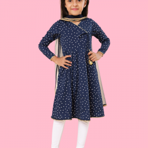 Navy Polka Dot for girls