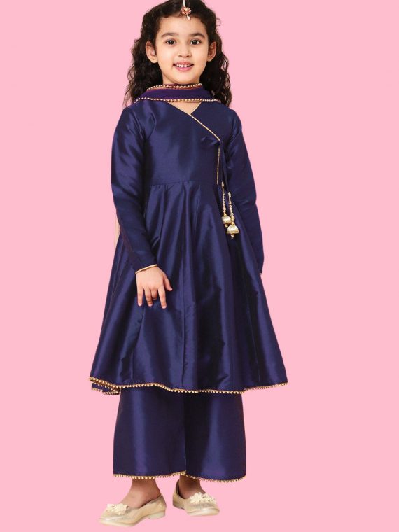 Navy Blue Anarkali for Girls