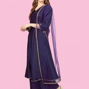 Navy Blue Anarkali for Women