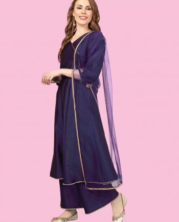 Navy Blue Anarkali for Women