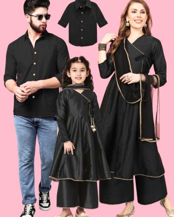 Black Matching Outfit for Family