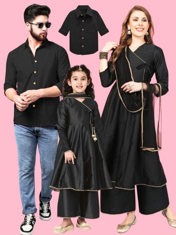 Black Matching Outfit for Family