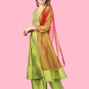 Green Anarkali for Women