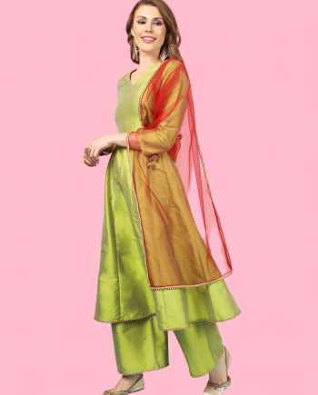 Green Anarkali for Women