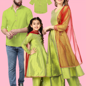 Green Matching Family Outfits