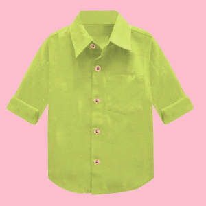 Green Solid Shirt for boys- kidswear