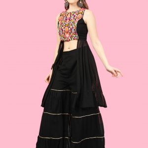 Black Sharara Set for Women