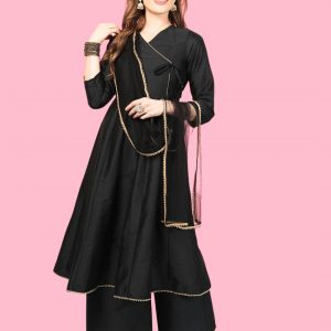 Womens Black Anarkali