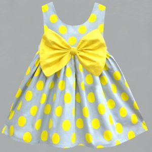 Yellow polka dot Dress