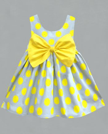 Yellow polka dot Dress