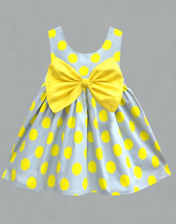 Yellow polka dot Dress