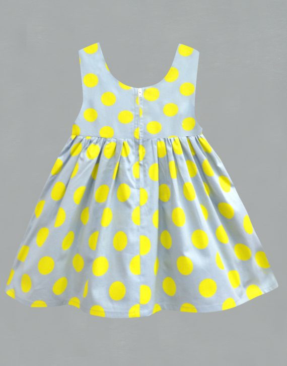 Yellow polka dot Dress
