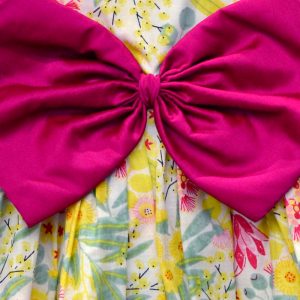 Fuchsia Multi Floral Pam Bow Dress