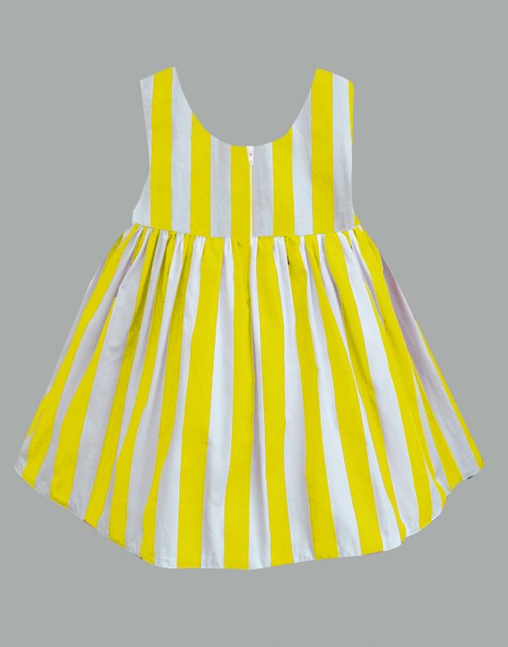 Pam Bow Dress in Yellow by ATUN