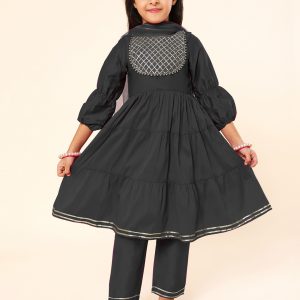 Black Kurta with Pants