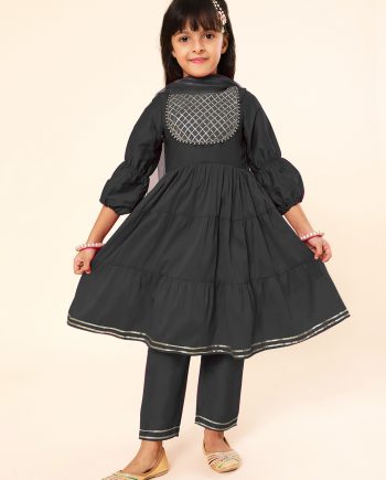 Black Kurta with Pants