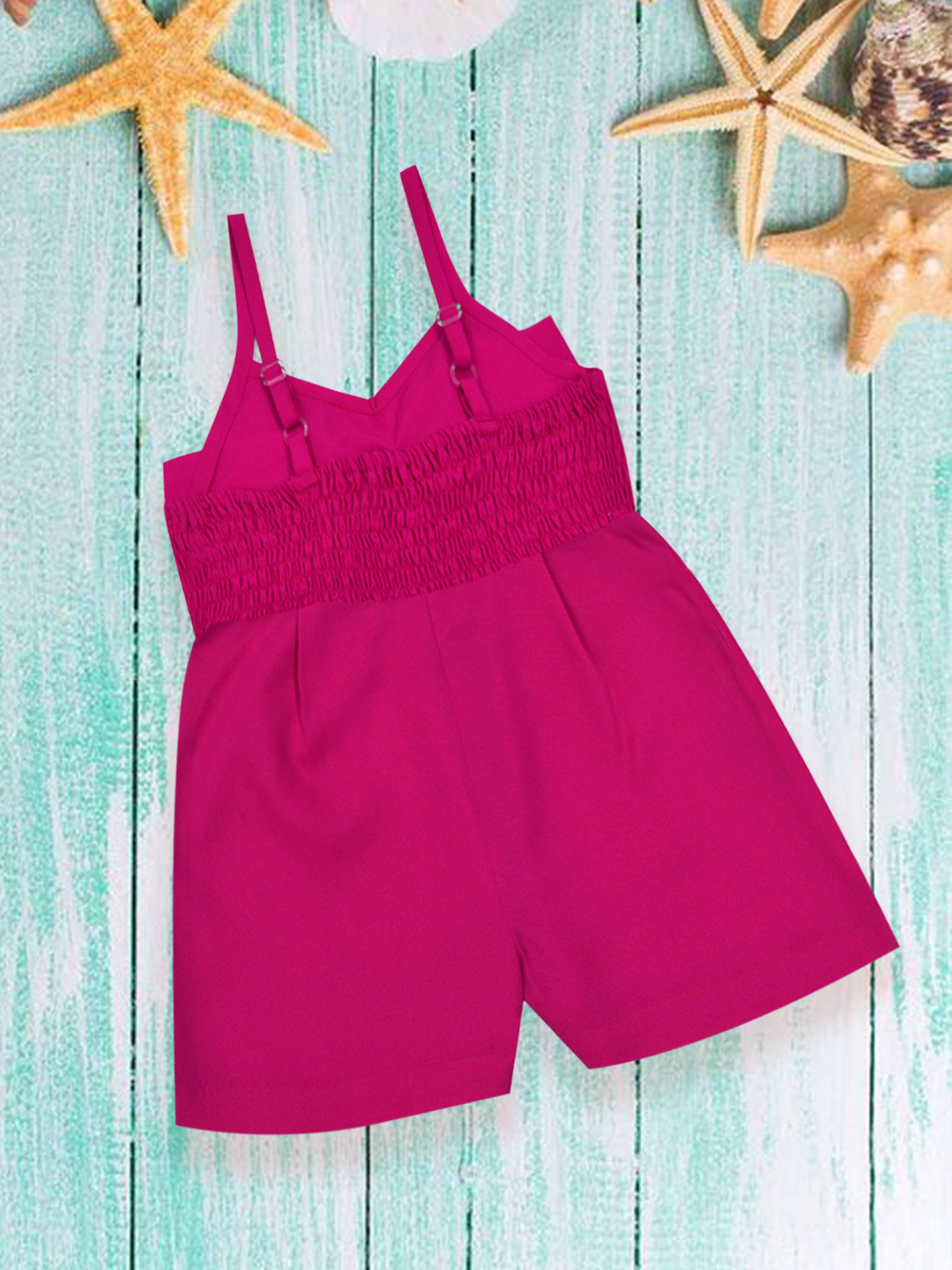 fuchsia bow romper-3