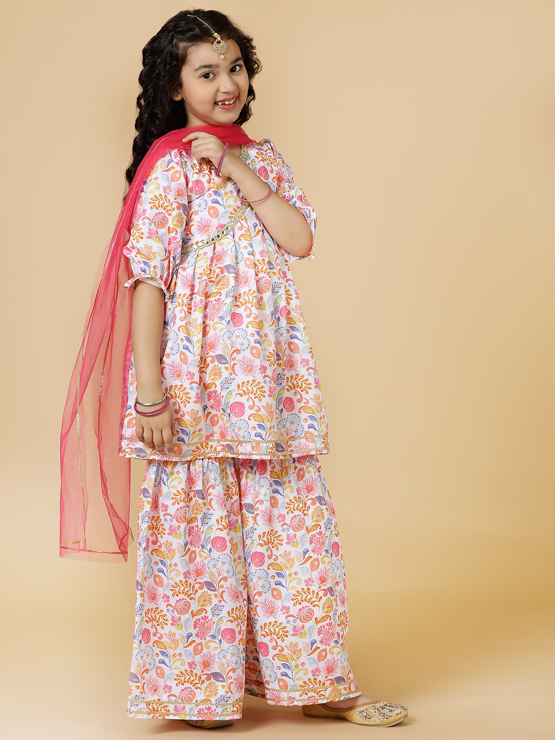 rouge floral printed alia cut sharara set-2