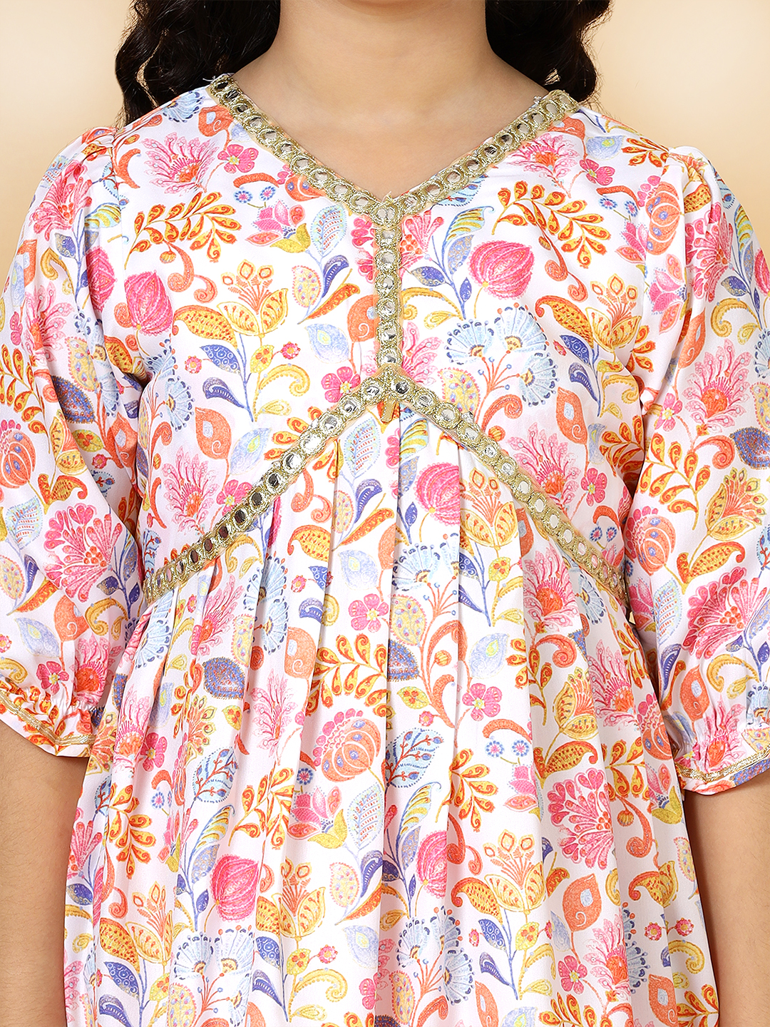 rouge floral printed alia cut sharara set-5