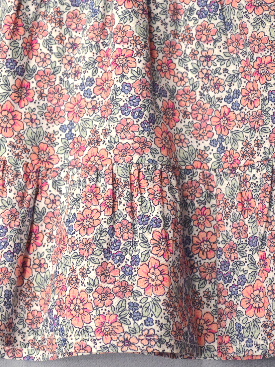 multi ditsy floral girls dress-4