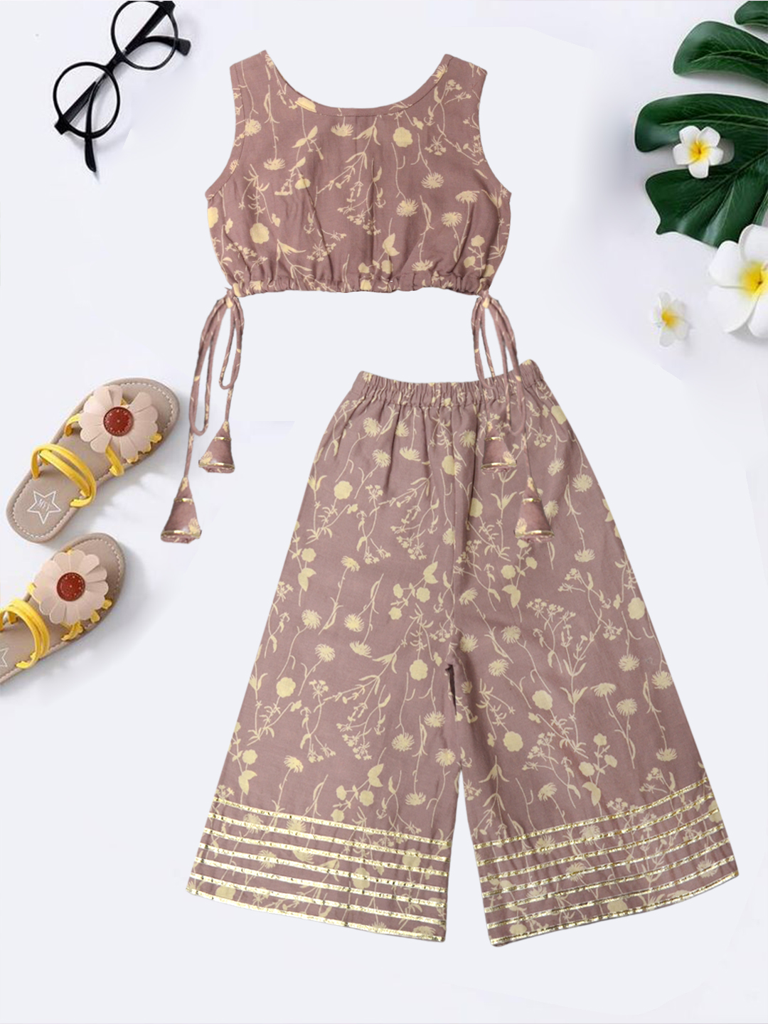 kids mauve cord set-1