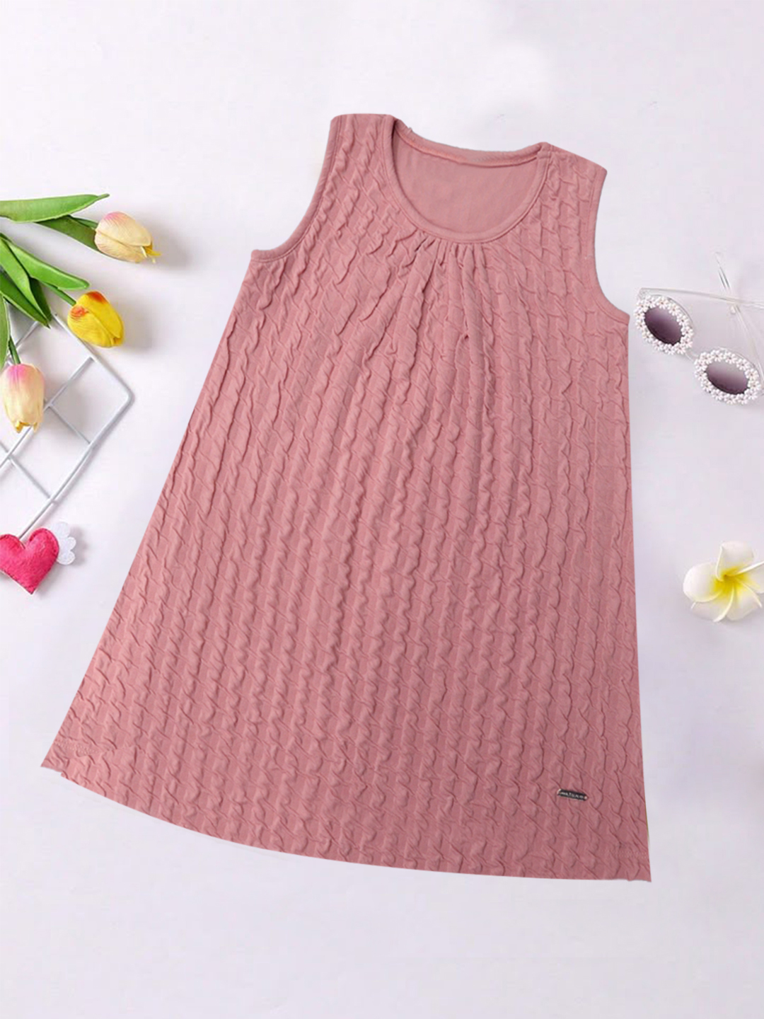 pink rumble a line dress-1